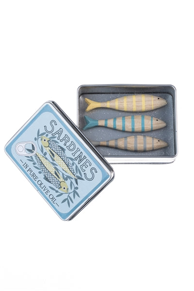 Wooden Sardines in a Tin