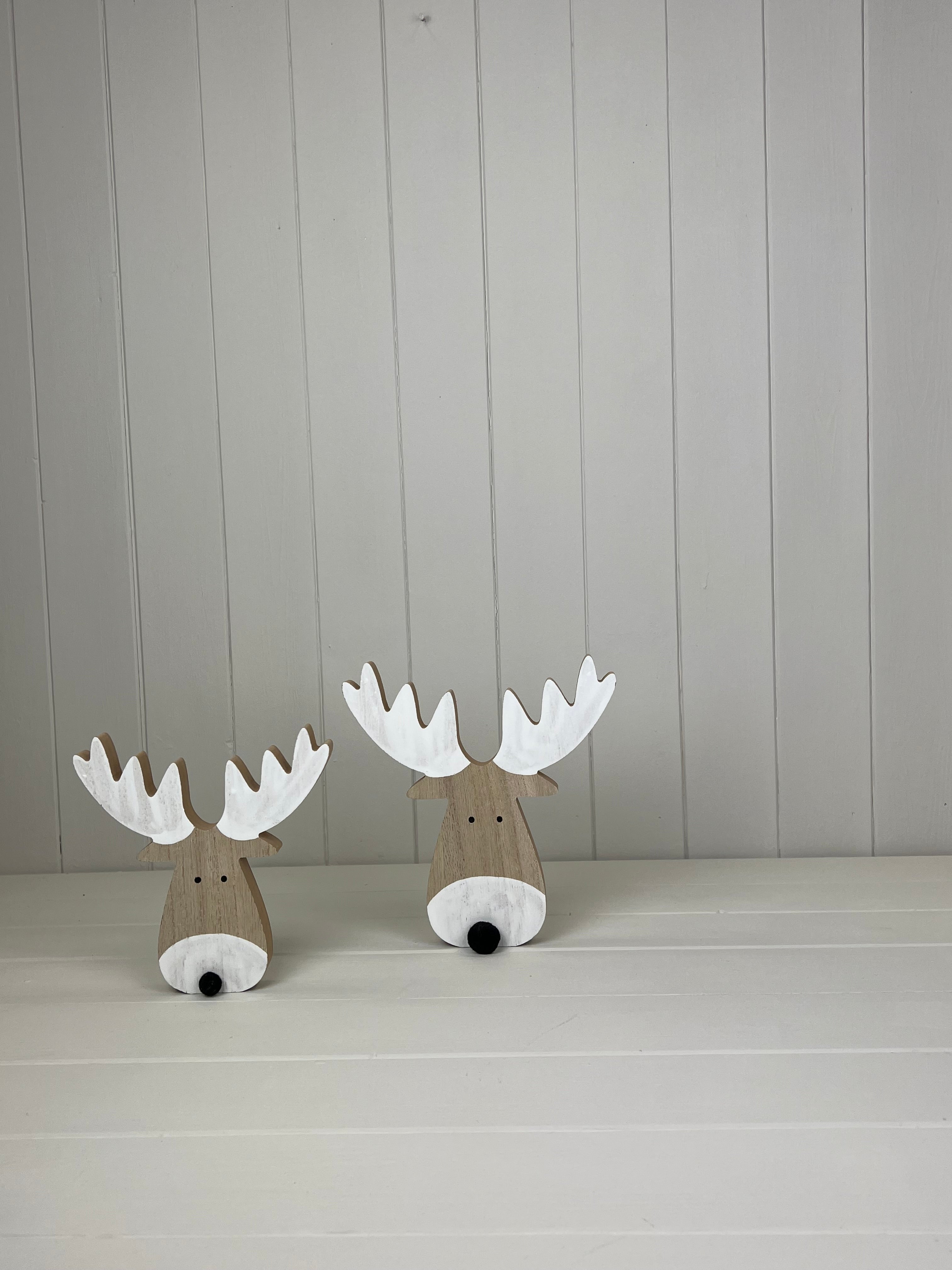 Wooden Reindeer Head