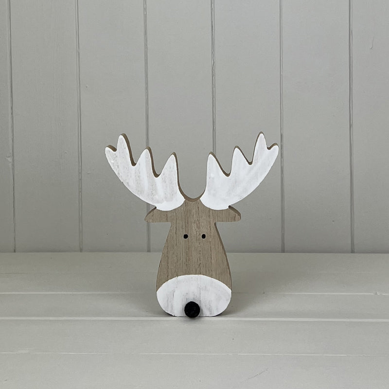 Wooden Reindeer Head