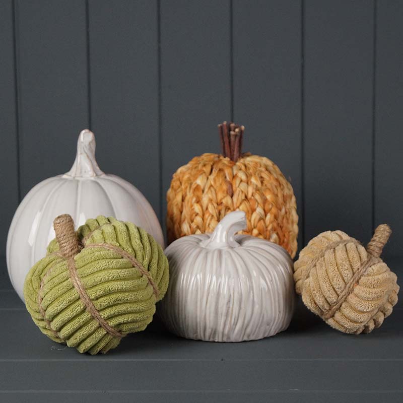 Fabric Grey Pumpkins