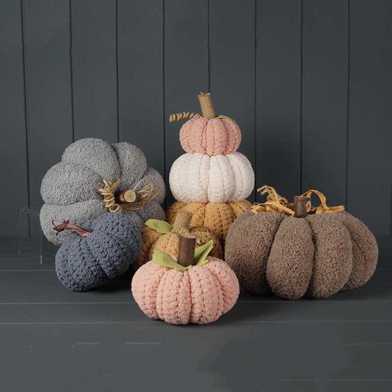 Fabric Grey Pumpkins